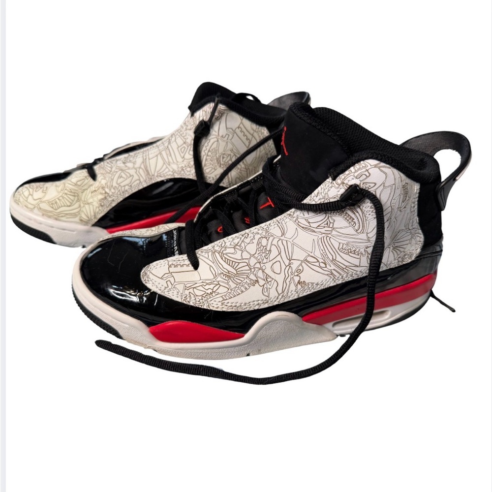 Jordan Dub Zero in White, Red, and Black